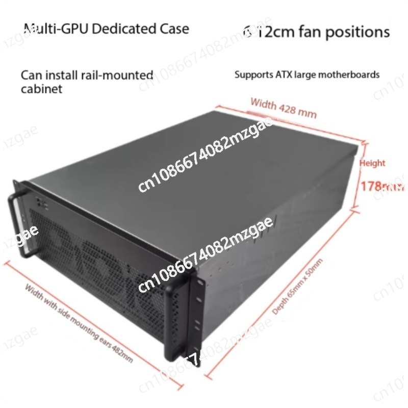 8 Gpu 4U Server Chassis - Chassis 4U per schede grafiche multiple,