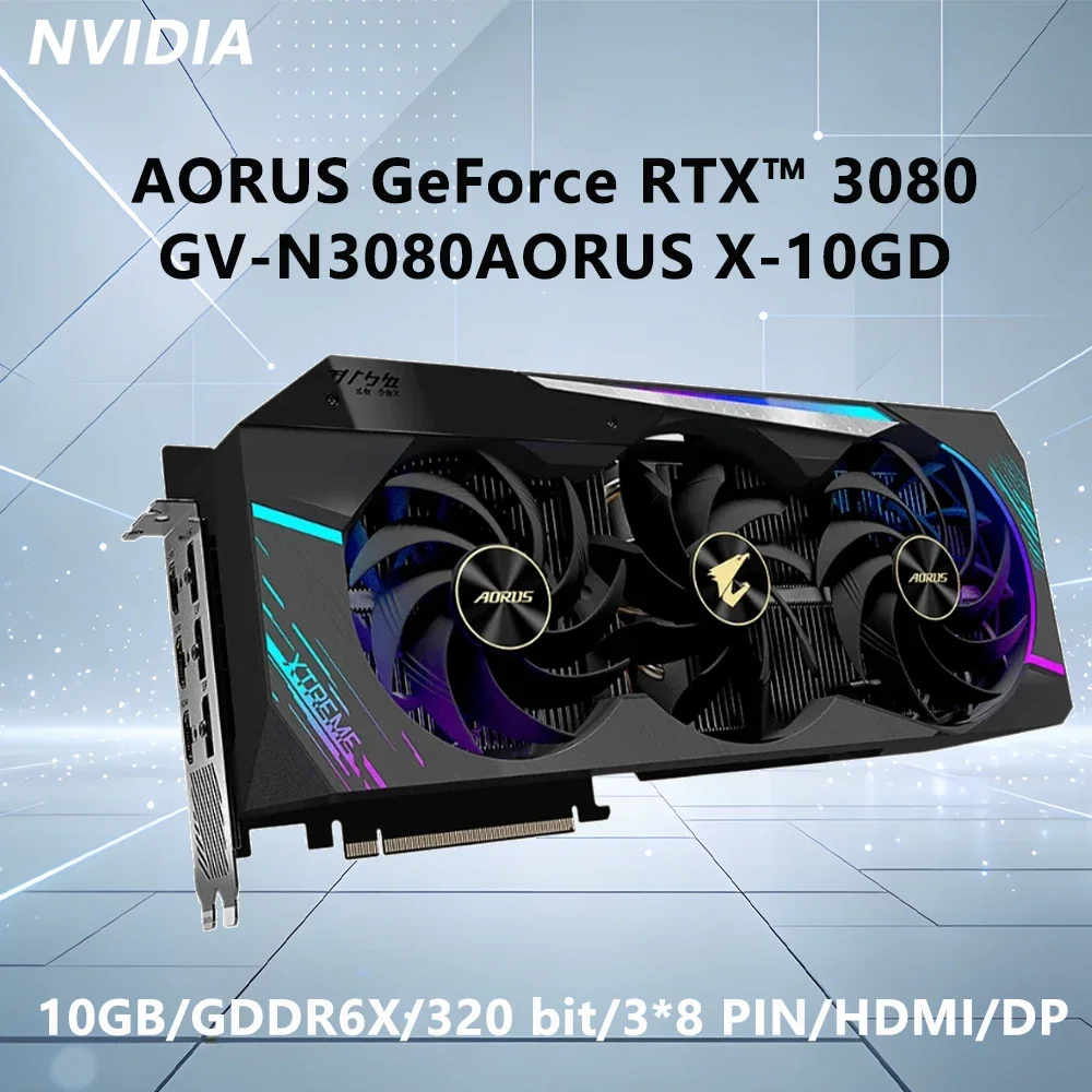 Rtx 3080 10Gb Gpu - Scheda grafica GIGABYTE NVIDIA AORUS RTX