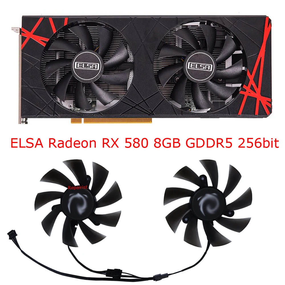 2 pz/set, ventola della scheda - Rx 580 8Gb 2048Sp Gpu recensione e prezzo